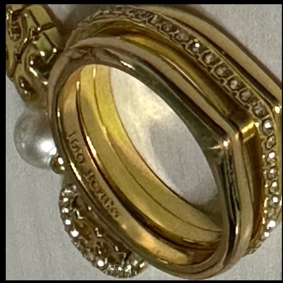 Tory Burch Miller pave / crystal charms  Ring - Picture 7 of 14